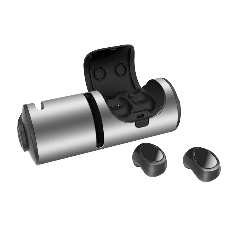 Серый Arlado T8 Беспроводной Bluetooth наушники 3-в-1 Bluetooth Динамик мульти-функциональный сенсорный Управление гарнитура с 1200 мАч Мобильный Мощность - Цвет: Серый