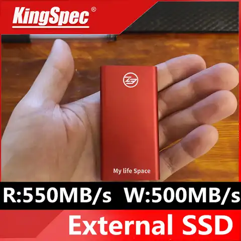 KingSpec внешний SSD жесткий Hrive External 1t USB 3.1 портативный SSD 64 ГБ 128 ГБ 512 B ГБ ТБ флеш-накопитель USB флеш-накопитель Жесткий диск