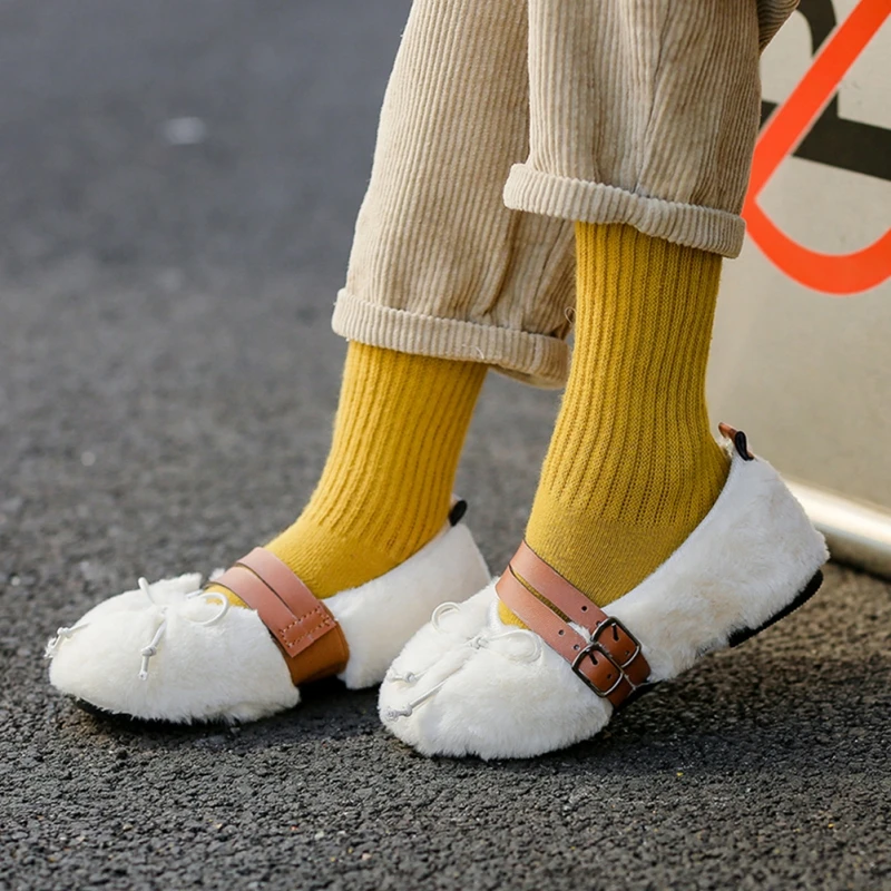 

Children Casual Shoes 1Y-5.5Y Baby Shoes Autumn Winter Children Soft Wool Casual Shoes Boys Girls Shoes children Sneakers