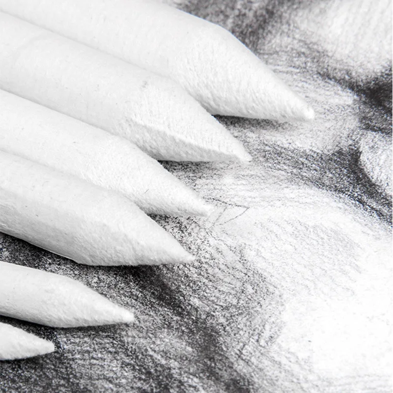 3 шт. смешивание для растушевки в виде пенька из палка эскиз белый Рисунок пером