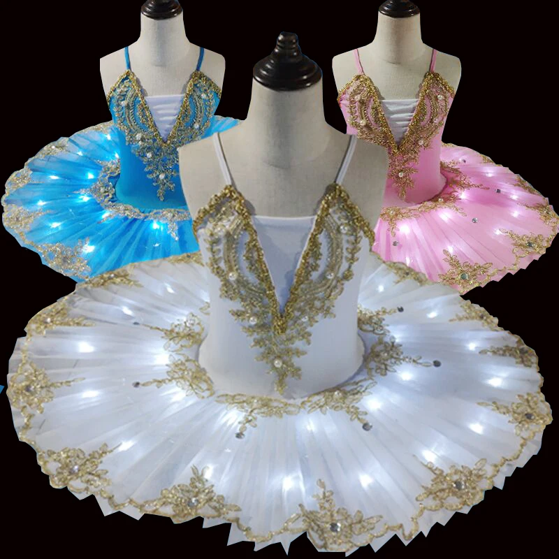 

2020 New women, old and young ballet costumes, LED lights, lakeside and Swan show professional costumes, dance costumes h635