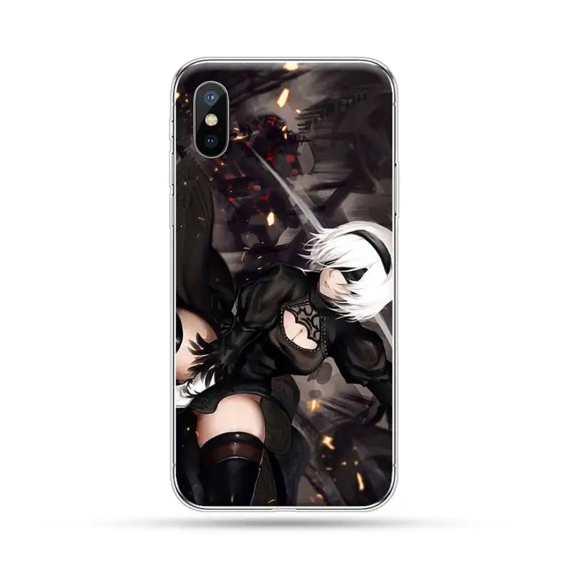 

Cool girl 2B NieR game Phone Case For iphone 12 mini 5 5s 5c se 6 6s 7 8 plus x xs xr 11 pro max