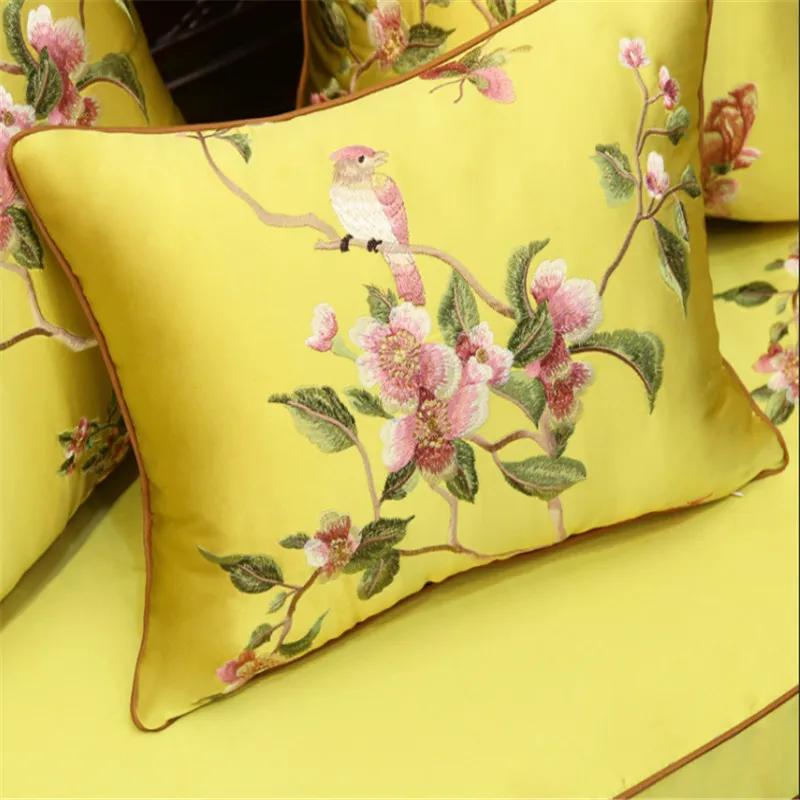 Бесплатная доставка в китайском стиле с милыми цветами подушка внутренним