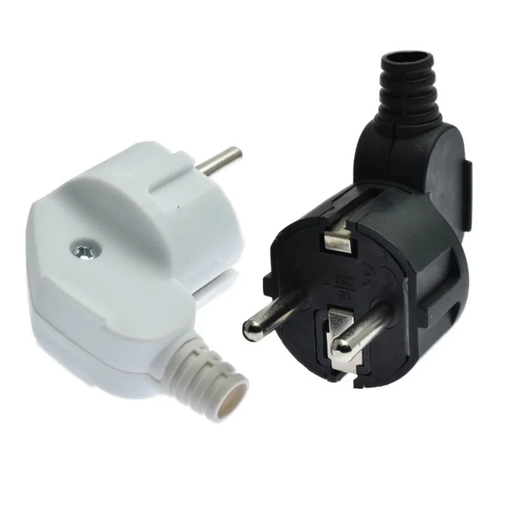 

16A EU 4.8mm AC Electrical Power Rewireable Plug Male for Wire Sockets Outlets Adapter Extension Cord Connector plug