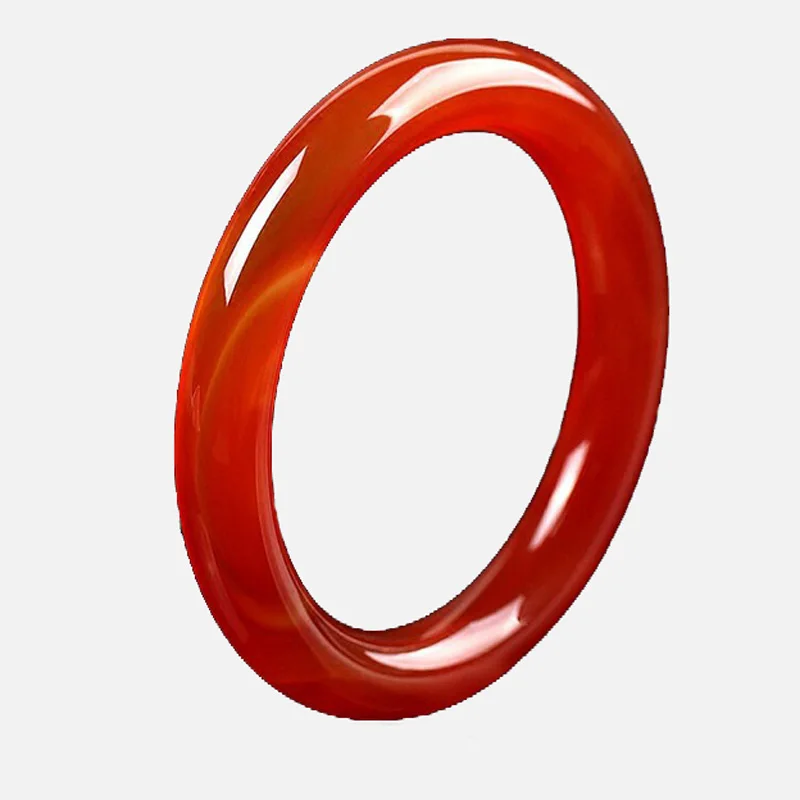 

KYSZDL Brazil Natural red ma nao/stone round bangle bracelet women models fashion jewelry gift
