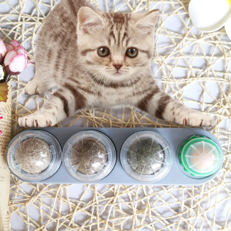 

Pet Spin Catnip Ball Cat Candy Cat Snacks Pet Temptation Toy Cat Exercise Training Toy Cat Supplies Used To Interact with Cats