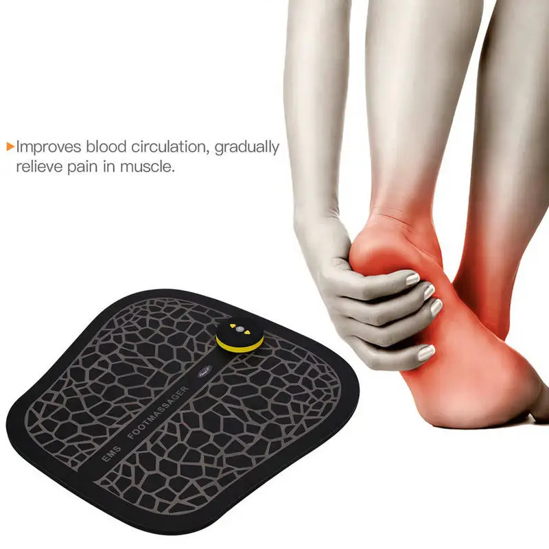 Зарядка EMS ног массажер массаж коврик импульса массажера для с подогревом USB
