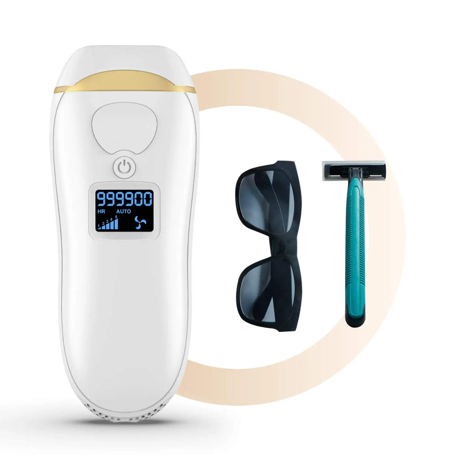 

At-Home IPL Hair Removal for Women, Permanent Painless Laser Hair Removal Device for Whole Body, Upgraded to 999,900 Flashes