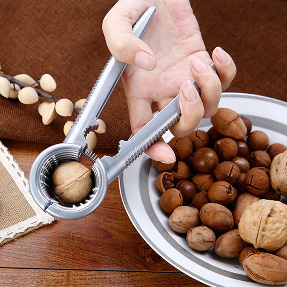 

1Pc Nutcracker Walnut Opener Metal Walnut Cracker With Non-Slip Handle V-Shaped Funnel Home Living Design Fruit Vegetable Tools