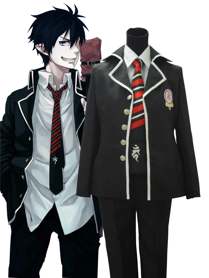 Синий Exorcist косплей Rin Okumura костюм униформа|Костюмы аниме| |