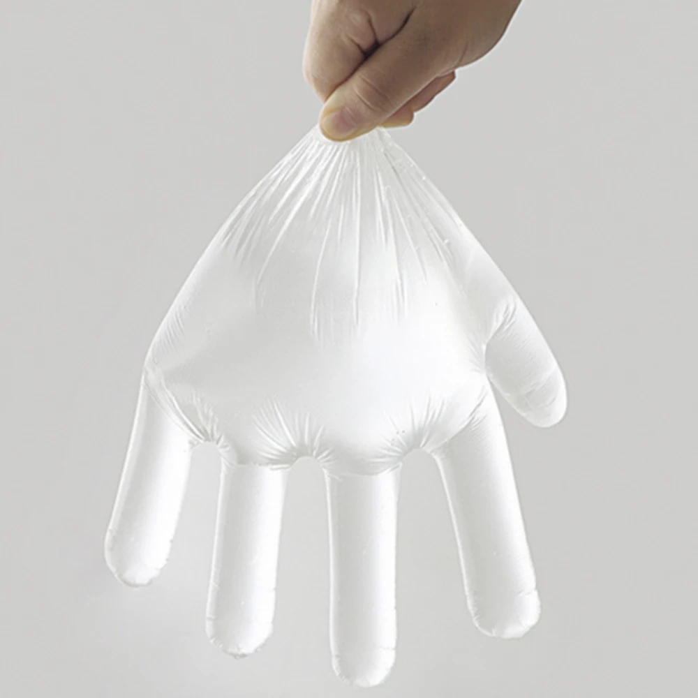 100 шт./компл. одноразовые безопасные пластиковые перчатки для ресторана кухни