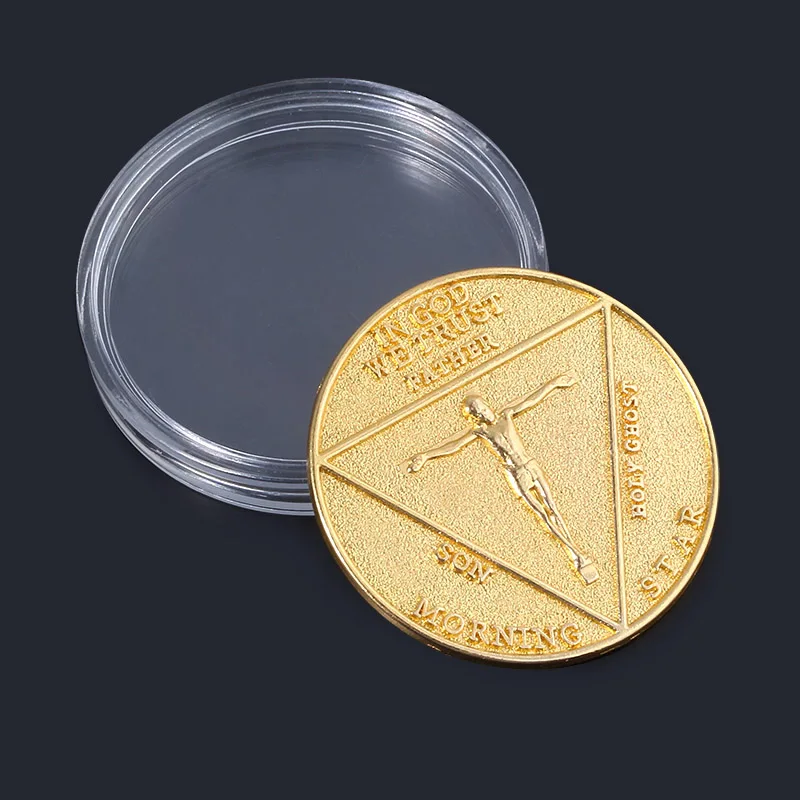 Lucifer Morning Star Satanic Coin Keychain Ancient Badge Specie Souvenir for Women Men Jewelry with Box | Украшения и аксессуары