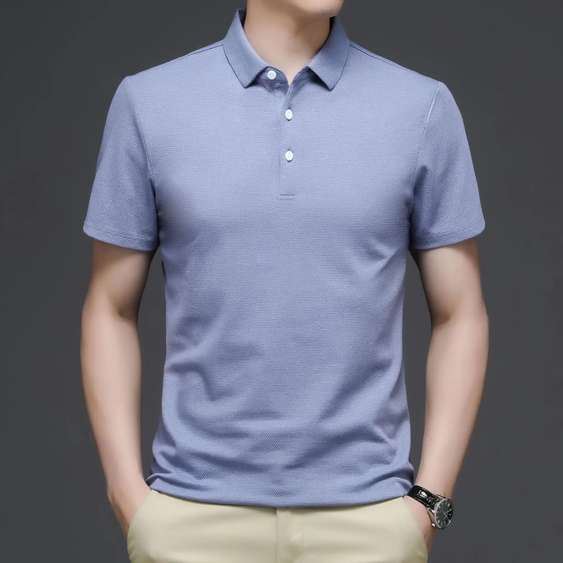 

Summer men's clothing, men's POLO shirts, business casual POLO shirts, short-sleeved plus size POLO shirts