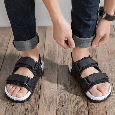 Мужские летние шлепанцы уличные сандалии однословные летняя обувь | Обувь