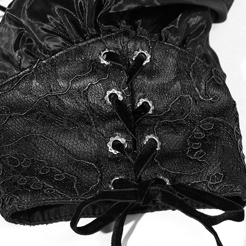 Элегантные двухслойные кружевные воротники в стиле панк Готический Принцесса с