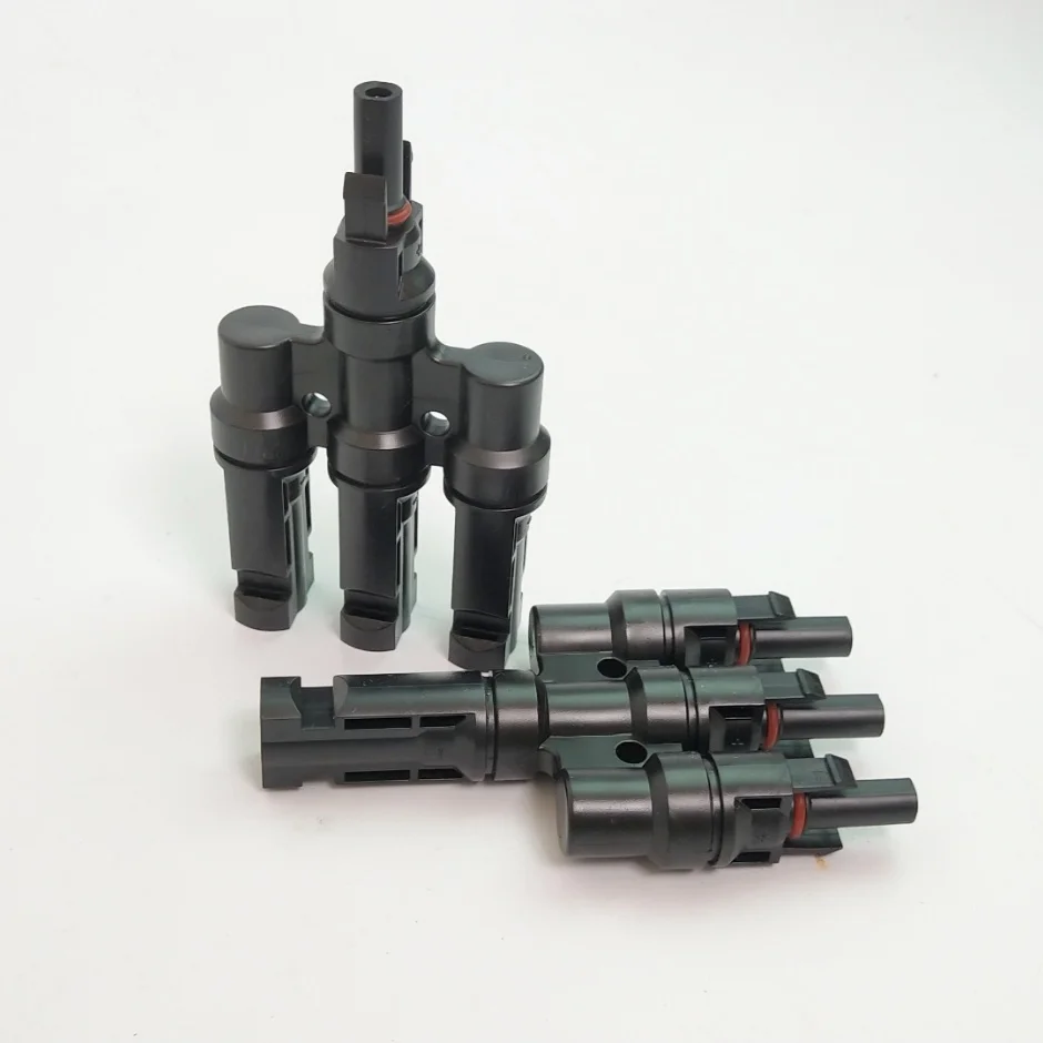10 pairs / lot Multi T type 3 branch Connector for solar panel parallel Male &amp Female connectors | Обустройство дома