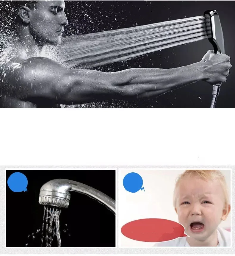 Hot Sale 300 Holes Shower Head High Pressure Rainfall Water Saving Flow With Chrome ABS Spray Bathroom Accessories | Обустройство