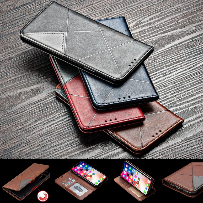 Магнитный чехол для Nokia 2 телефона Роскошный с подставкой карт откидной крышкой и