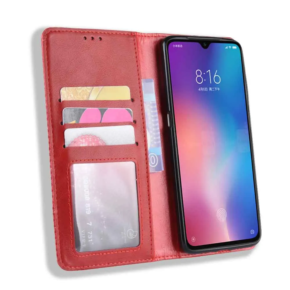 Кожаный чехол для телефона Xiaomi mi 8 MI8 / 8SE SE 9 MI9 9SE ce книжка с бумажником и подставкой