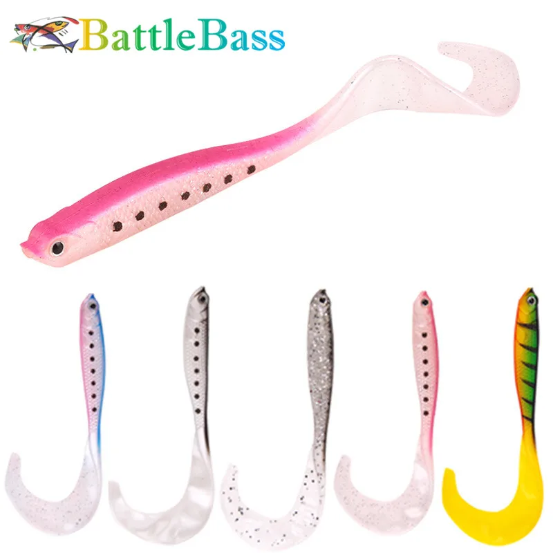 4 шт./лот 5 цветов приманки для рыбной ловли в виде червя 115 мм 6 3 г силиконовая