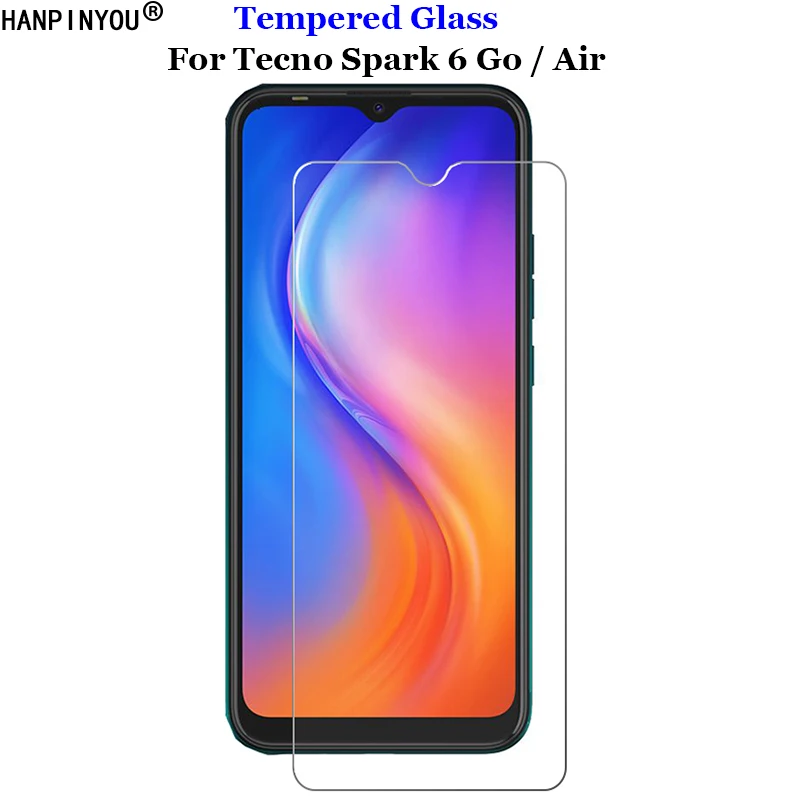 

Для Tecno Spark 6 Air Go закаленное стекло 9H 2.5D Премиум Защитная пленка для экрана