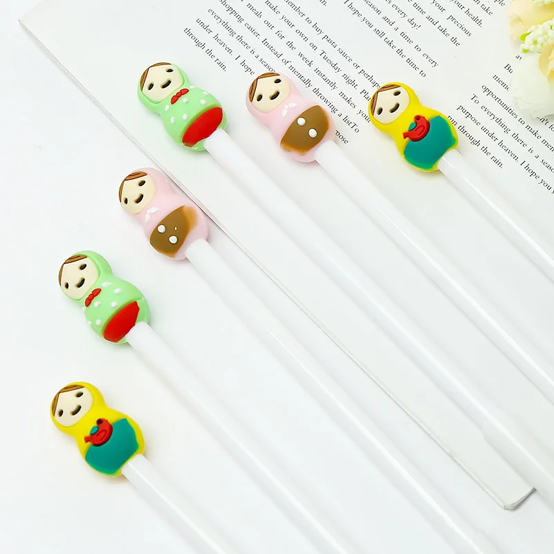 Корейская милая кукла гелевые ручки мультфильм кимоно Kawaii русский цветной ручка