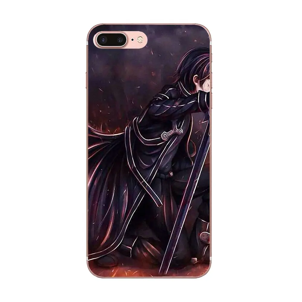 Sword Art Online Kirito Asuna TPU Coque Case For Sony Xperia Z Z1 Z2 Z3 Z4 Z5 compact Mini M2 M4 M5 T3 E3 E5 XA XA1 XZ Premium | Мобильные