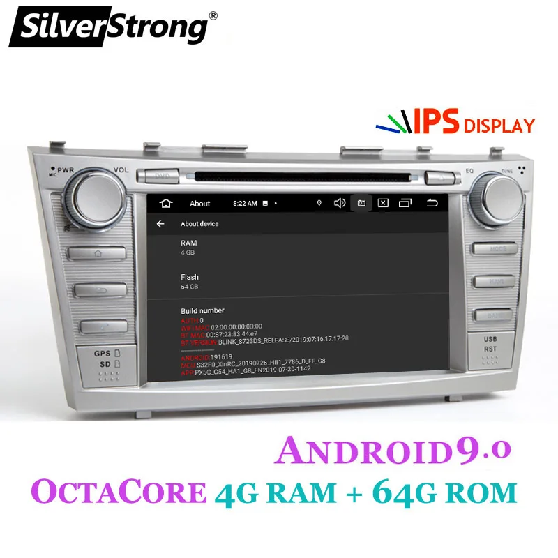 SilverStrong Android9.0 CAMRY DVD 4 Гб+ 64 ГБ Автомобильный DVD для Toyota Camry V40 радио 2DIN автомобильный gps навигатор Android головное устройство 10 полосный эквалайзер