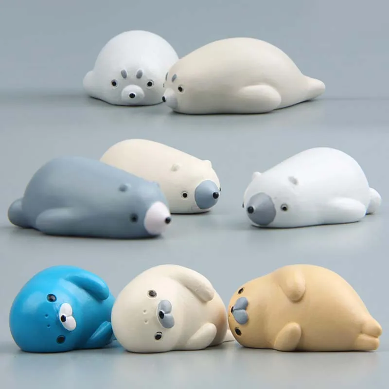 Милый морской лев котик магниты для холодильника 3D искусственная смола