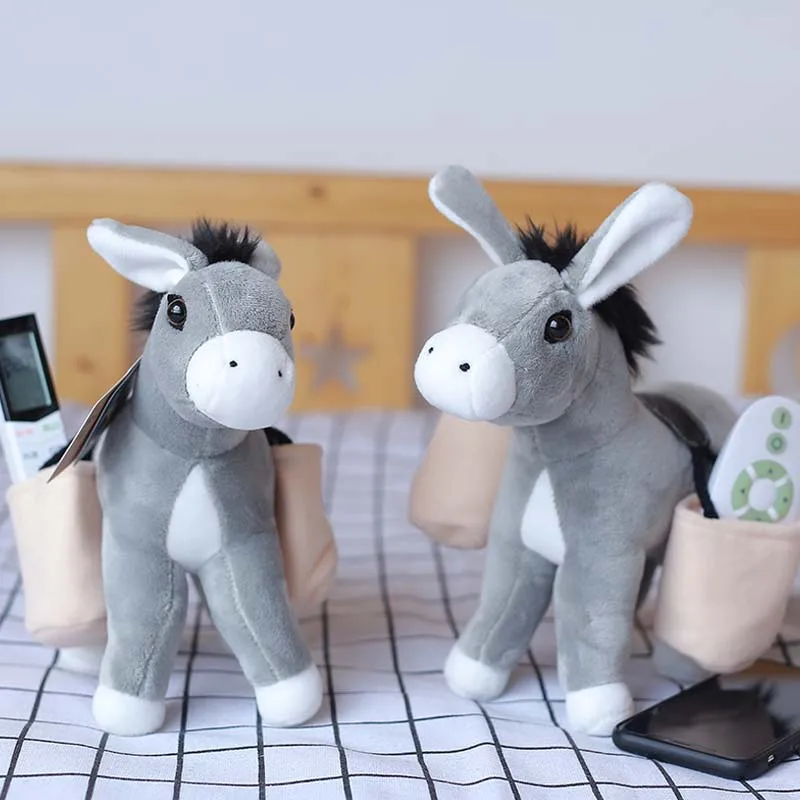 Candice guo плюшевая игрушка мягкая кукла мультфильм животное осел милый попка сумка