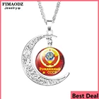 FIMAODZ Ретро CCCP Россия советское ожерелье серп молот СССР Советская Россия эмблема коммунизм луна кулон ювелирные изделия подарок