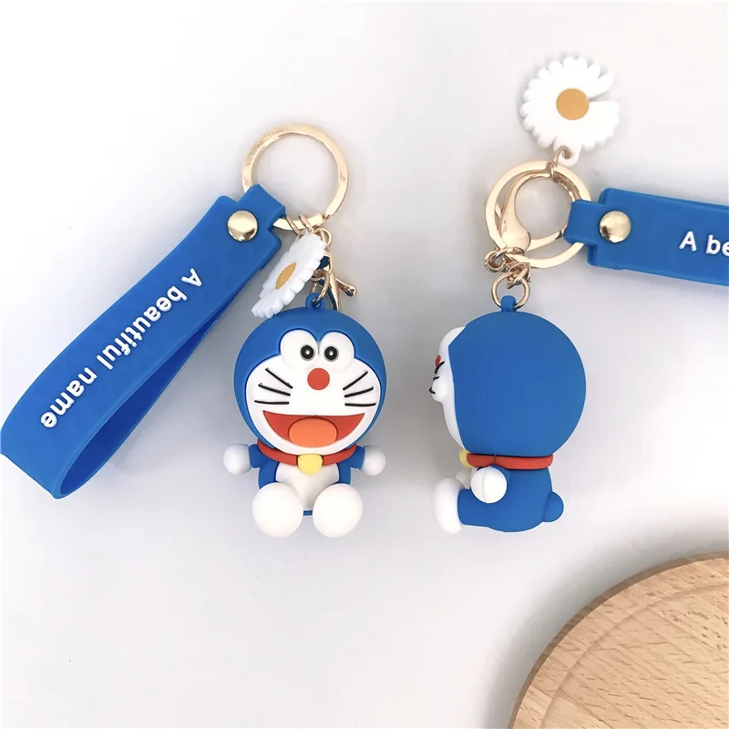 Hot Cartoon Doraemon Keychains Creative Anime Cat Key Chain Pendant For Children Bag Keyring Gifts Lovers | Украшения и