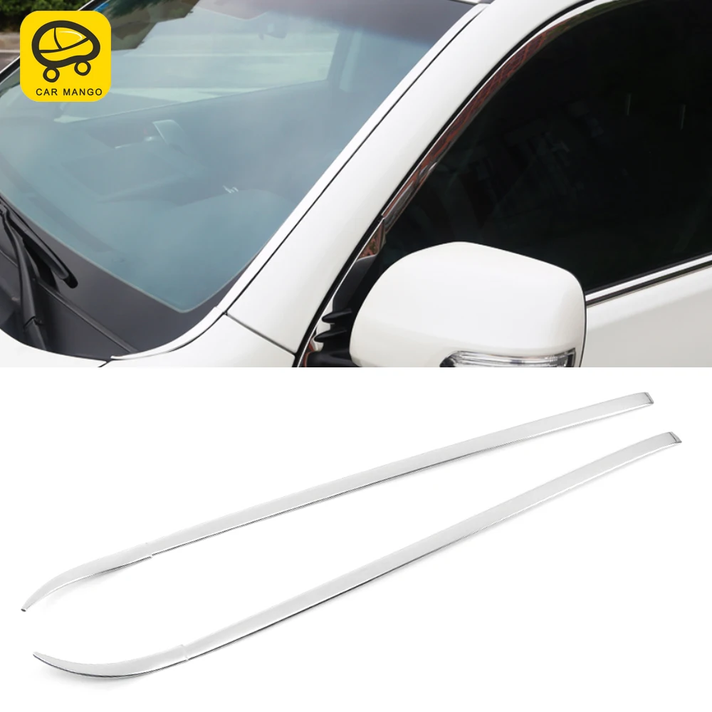 

CarManGo For Toyota Land Cruiser Prado J150 2010-2020 Car Accessory Front Windshield Chrome Trim Cover Sticker Molding Frame