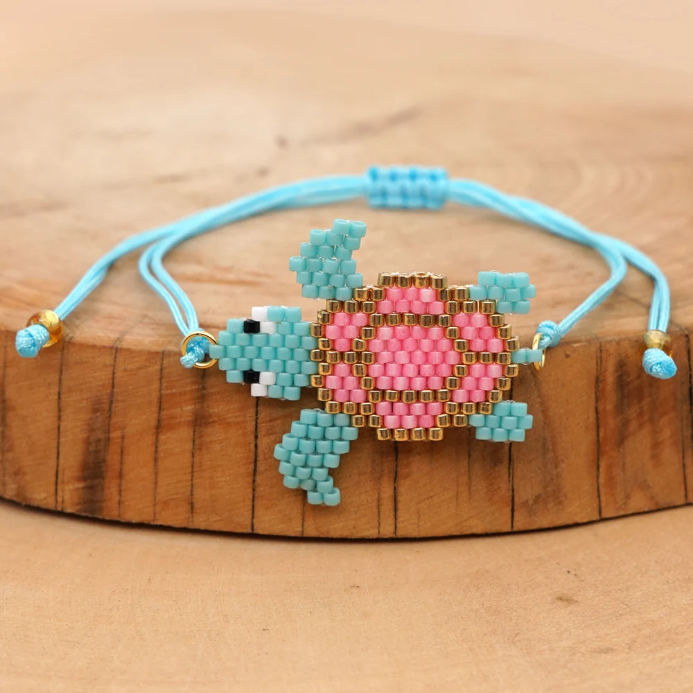 Go2boho Pulseras Mujer Moda MIYUKI женский браслет 2 шт./лот черепаха арбуз ювелирные изделия детские животные браслеты Летний пляж