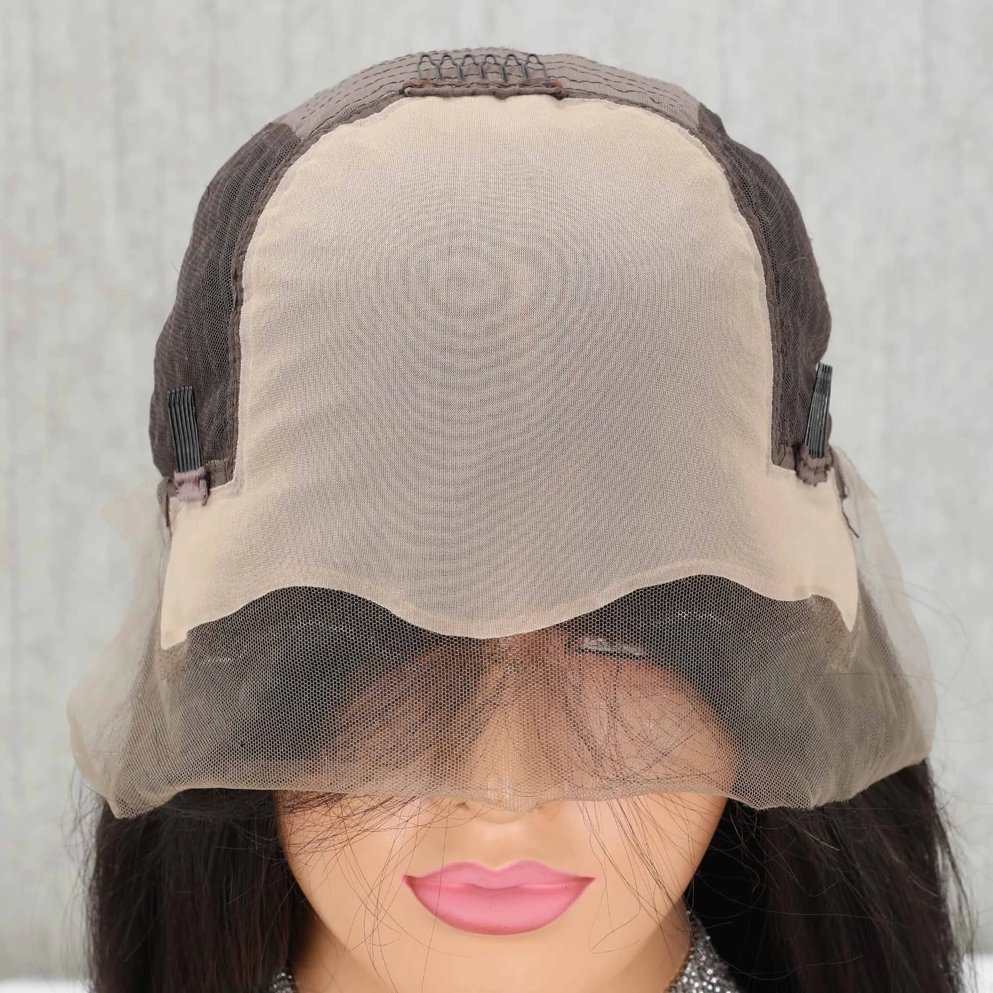 Yeahwigs 13*6 прямой поддельный парик из кожи головы 150% шелк прямые парики для черных женщин
