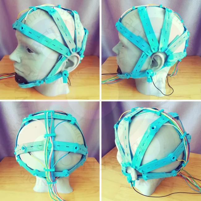 Колпачок головного мозга EEG колпачок для влажного электрода из хлорида серебра