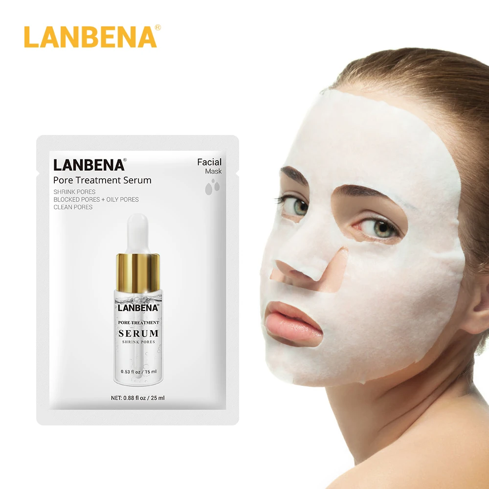 LANBENA пор лечение Сыворотка маска для лица Уход за кожей увлажняющий растительный