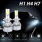 Фонасветильник яркий автомобильный, 2 шт., 6000 лмпара, C6 H1H4H7, 9-36 в, к