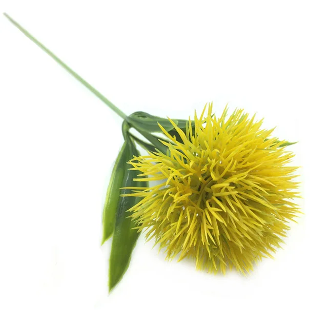 Yellow 3 шт./лот, искусственные цветы, Одуванчик, пластиковый цветок, свадебное украшение для дома, День Святого Валентина, Декор, искусственный букет цветов - Цвет: Yellow