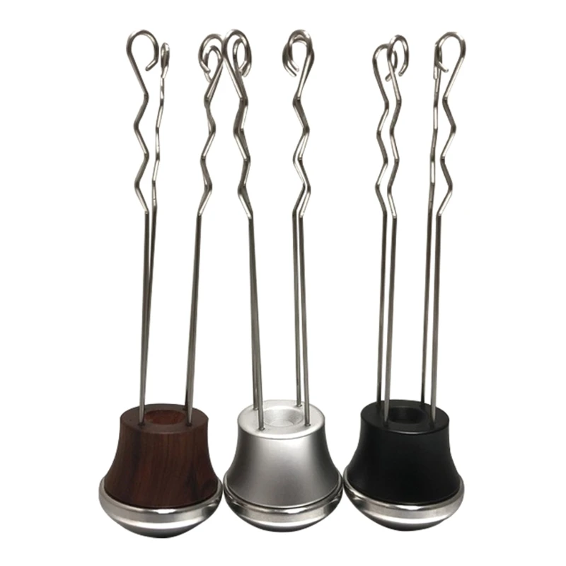 

Wooden Handle Espresso Coffee Stirrer/Coffee Dosing Funnel Needle Coffee Powder Hand Tamper Distributor Leveler Tool