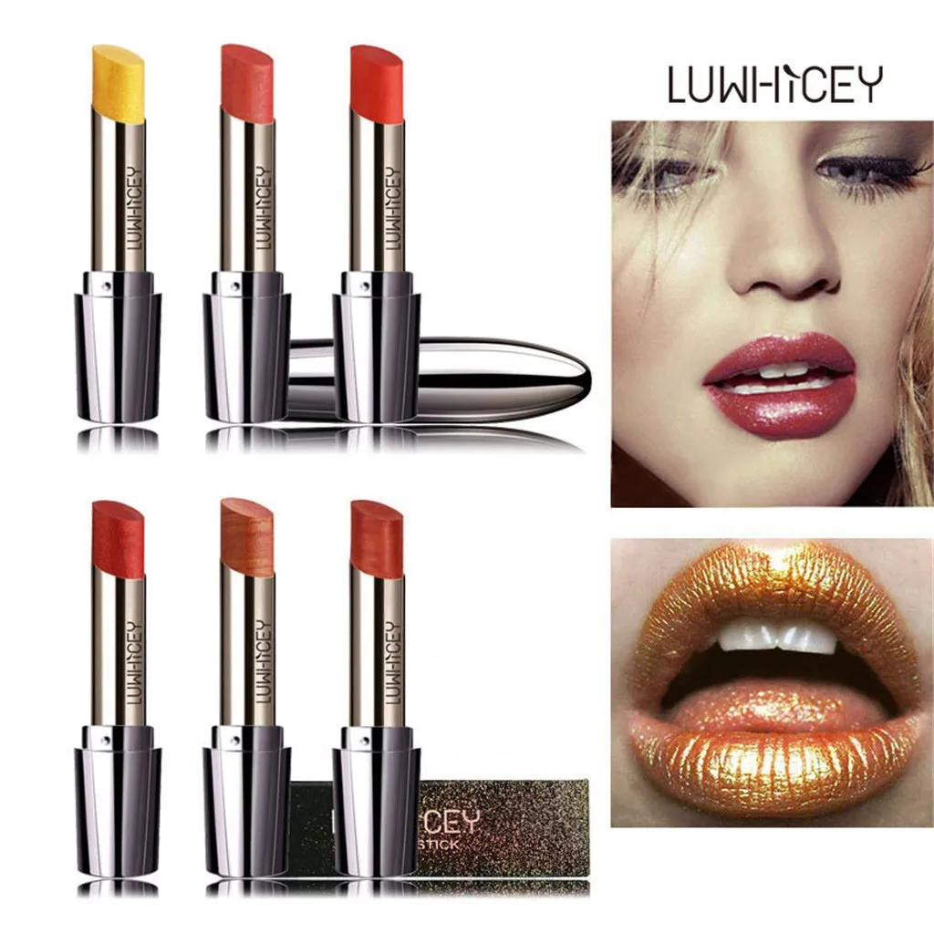 Позолоченная пуля голова помада перламутровая Русалка Ji блестящая