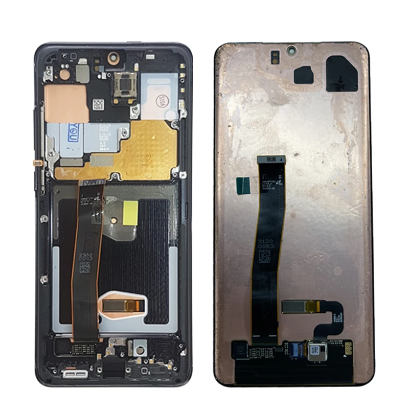 Pantalla LCD Amoled de 6,9 pulgadas para Samsung Galaxy S20 Ultra G988u G988f, montaje de digitalizador con pantalla t&aacute;ctil de cristal completo y Marco-1