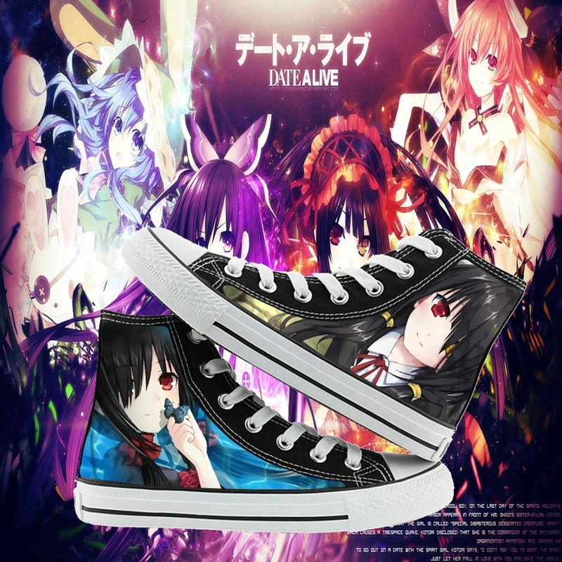 

DATE A LIVE cosplay cos shoes canvas shoes casual comfortable men and women college Anime cartoon student high help