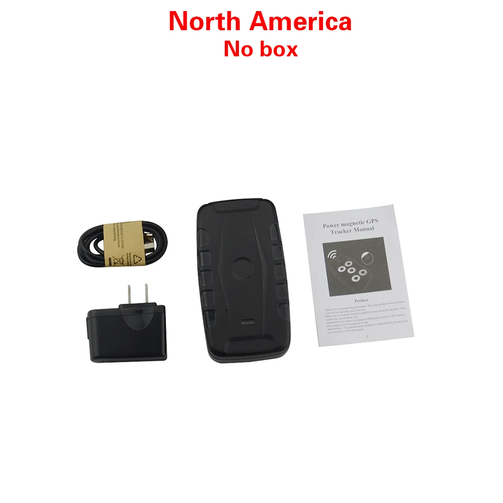 No box North America 4G LTE gps трекер LK900C-4G водонепроницаемый автомобильный локатор 20000 мАч батарея превышение скорости оповещения - Цвет: No box North America