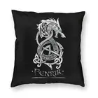 Чехол-наволочка для диванной подушки с изображением сына Локи Викинга, Фенрира, современного монстра, волка из скандинавской мифологии