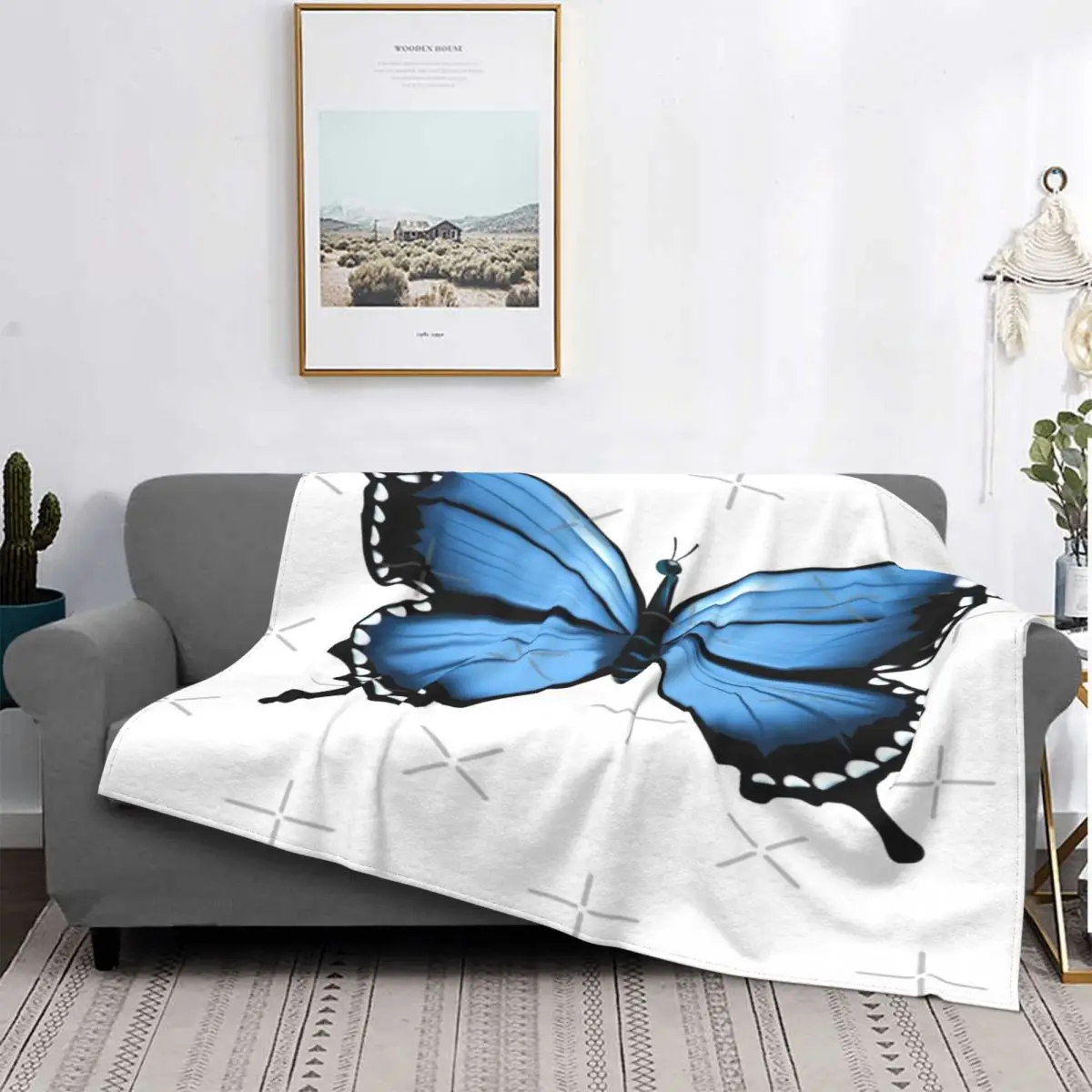 

Manta de Dream de mariposa, colcha para cama a cuadros, manta de Anime, Manta a cuadros para Baby
