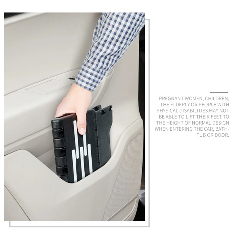 Портативный гнущиеся вдвое табурет лестница для пожилых беременных Ванная