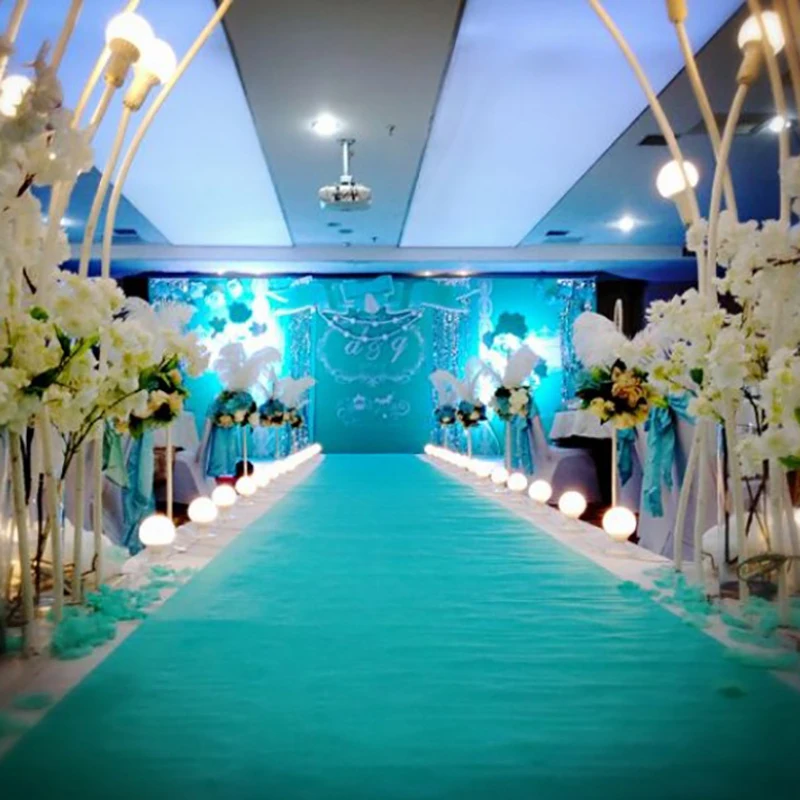 

Black Aisle Runner Carpet Party Banquet Event Stage Wedding Carpet Floor Decoration Soft Anti-slip Wedding Aisle Runner Carpet