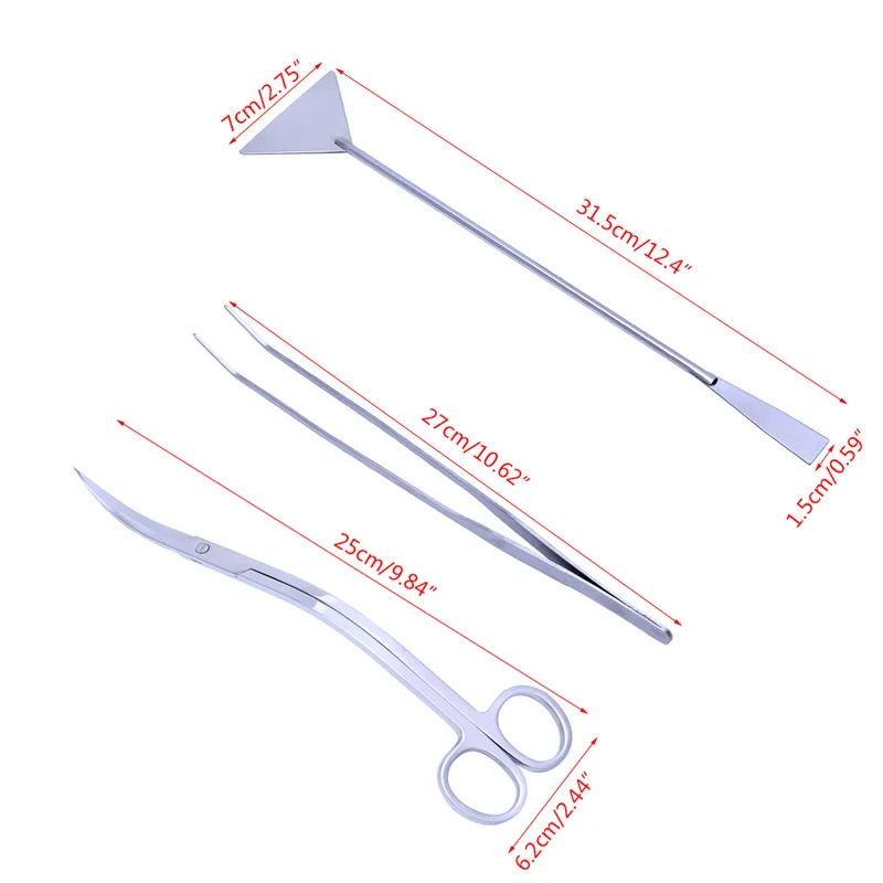 Набор инструментов для обслуживания аквариума пинцет с длинной ручкой ножницы