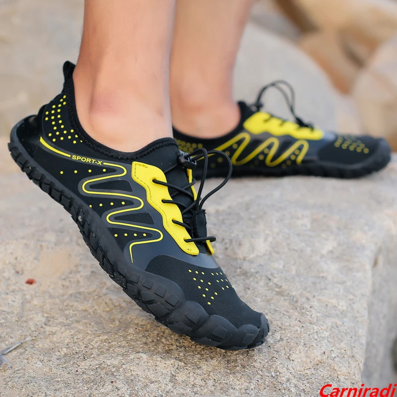 

Unisex Summer Quick-drying Hiking Climbing Shoes Women Lightweight Casual Beach Upstream Sneaker Men Non-slip Five Finger Shoes